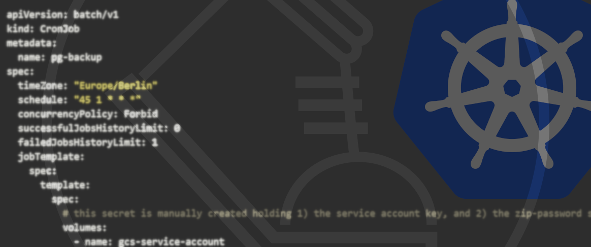 Kubernetes Backup in Storage Buckets